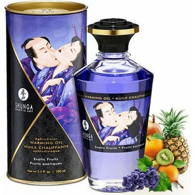 Shunga Oil Massage Heat Exotic Fruits 100ml – Zboží Dáma