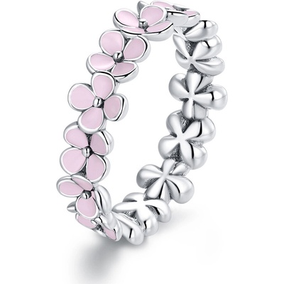 Mabell Dámsky strieborný prsteň PINK Ag, 2.4 g SK221SCR681-60C45