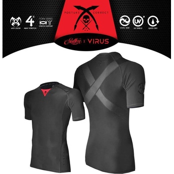 Image 1 of SULLEN Мъжка тениска (техническа) sullen -virus x sullen posture correct - scm0042_bk