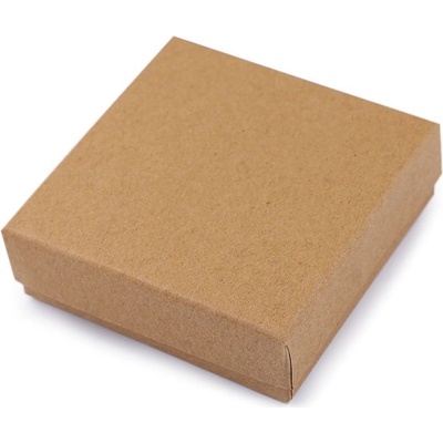 Prima krabička na šperky natural 9x9 cm hnědá přírodní
