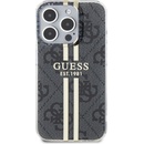 Guess IML 4G Gold Stripe iPhone 15 Pro, čierne