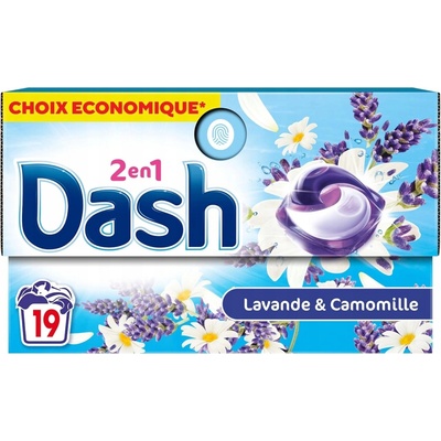 Dash x Lenor 2v1 Pods kapsula na pranie Levanduľa a Harmanček 19 PD