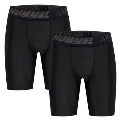 Hummel hmlTE TOPAZ 2-PACK TIGHT SHORTS černá