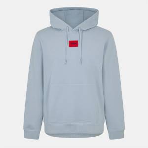HUGO BOSS Суичър Hugo Mens HUGO Daratschi Drawstring Hoodie - Contemporary Streetwear Design - Open Blue 483