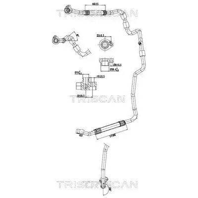 TRISCAN Vysokotlaké / nízkotlaké vedení klimatizace TRI 9010 29091
