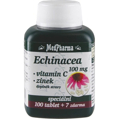 MedPharma Echinacea 100 mg + vit.C + zinek 107 tabliet
