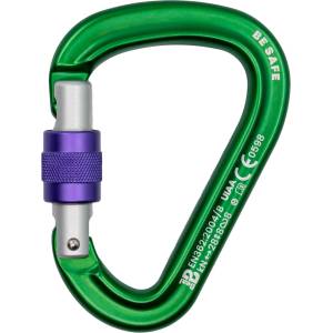 Beal HMS карабинер Beal Be Safe Screw HMS carabiner - Matt Green - размер One Size (323-0290-0111)