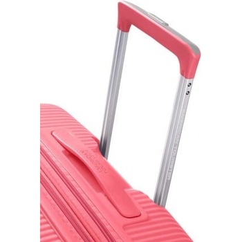 American Tourister Soundbox Spinner67/24 EXP Sun Kissed Coral červená 71,5 l