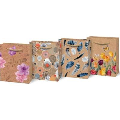 MFP dárková taška 110x135x65mm LUX kraft S mix č.2