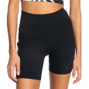 Roxy Tréninkové šortky Heart Into It hladké high waist ERJNS03435 černá