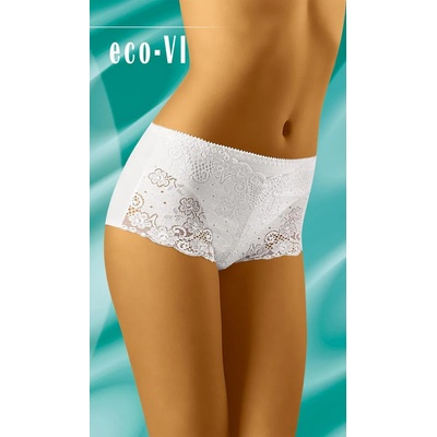 Wolbar Боксерки с дантела в бял цвят Eco-ViEH-16767-BIAŁY - Бял, размер M