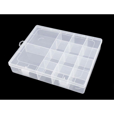 Stoklasa Plastový box / zásobník 4x17x21 cm Balení: 1 ks, Varianta: 1 transparent 1 transparent