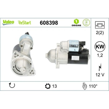 Startér VALEO 608398