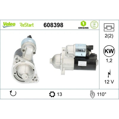 Startér VALEO 608398