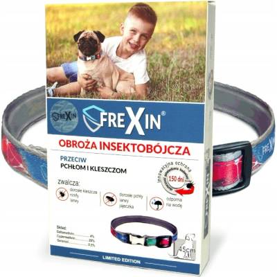 Frexin Obojok proti blchám kliešťom pre psov plemena priemer 45 cm