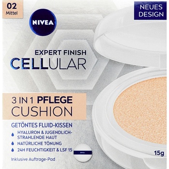 Nivea Hyaluron Cellular Filler Pečující make-up v houbičce 02 střední 15 g