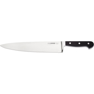 GIESSER Kuchársky nôž vlnitá čepeľ šírka 250 mm čierny 8280 w