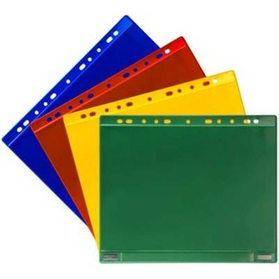 Informačné vrecko, magnetické, obojstranné, ležaté, A4, DJOIS, červená