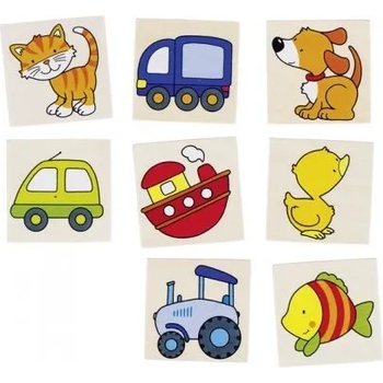 Image 1 of Goki - Дървена мемо игра - Моята първа мемо игра (56698)