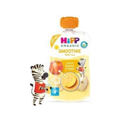 HiPP Био смути праскова, банан и ябълка hipp, 1+ година, 120гр