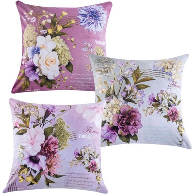 decoDoma Sada 3 ks povlaků na polštářky WHISPER 45 x 45 cm – Zboží Dáma