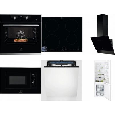 Set Electrolux KODEC75X2 + LIR60433B + LFV616K + LMS2203EMX + EES48200L + ENT6TF18S