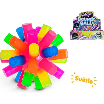 Hopík 7 5 cm barevný na baterie se světlem