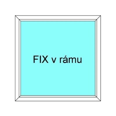 Ekosun Plastové okno 40x50 Fix v Rámu Ekosun 70