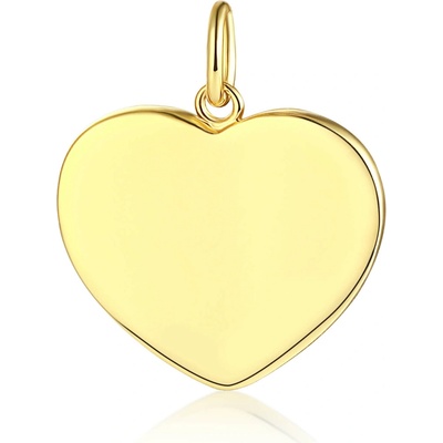 Olivie Strieborný prívesok SRDCE GOLD 8078