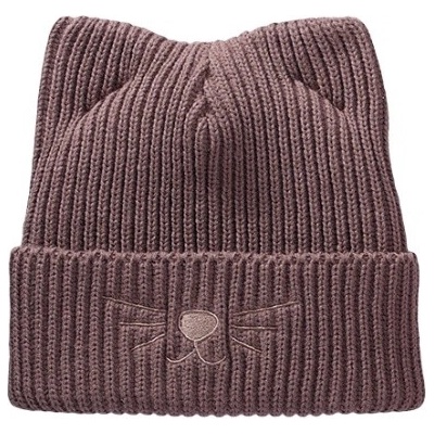 Pletex pletená čepice s výšivkou P362 Kašmírová