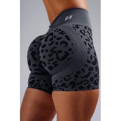 Kompresné push-up šortky s leopardím vzorom PRIMAL 856 Black leopard