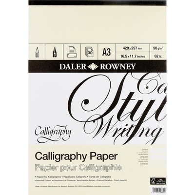 Daler-Rowney Calligraphy Drawing Paper Скицник 30 A3 90 g (403375300)