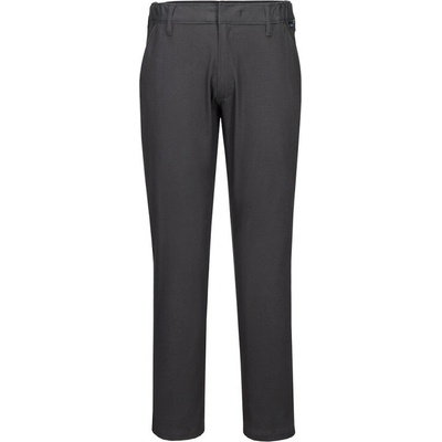 PortWest kalhoty Stretch Slim Chino S232 do pasu Šedá metal