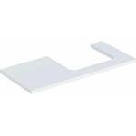 Geberit Плот за мивка Geberit One с десен изрез, матово бяло, 105 см (505.324.00.2)