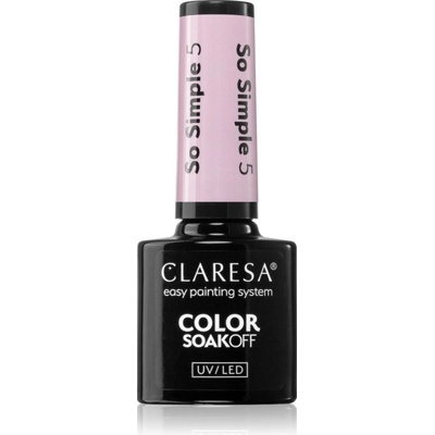 Claresa SoakOff Uv Led Color So Simple gelový lak na nehty odstín 5 5 g