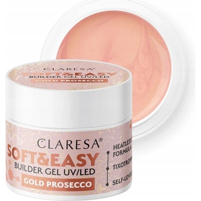 Claresa Soft Easy stavební gel s tixotropií gold prosecco 90 g