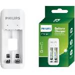 Philips 2-slots basic charger with 2x700mAh AAA batteries (SCB2070NB/00) Зарядно за батерии