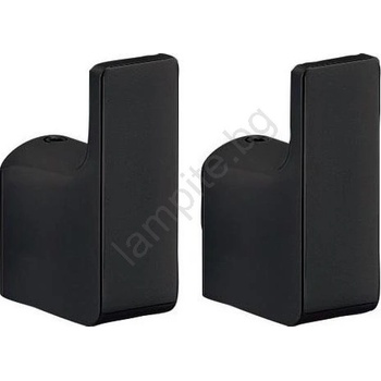 Gedy - К-кт 2x Стенна закачалка PIRENEI матов черен (SH0117)