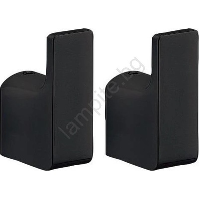 Gedy - К-кт 2x Стенна закачалка PIRENEI матов черен (SH0117)