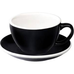 LOVERAMICS Egg - Чаша Café Latte 300 ml - Black