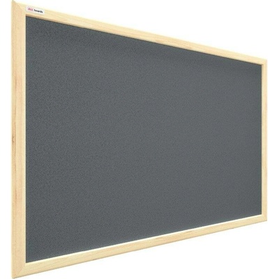 Allboards TKGREY108D korková tabule v dřevěném rámu 100 x 80 cm