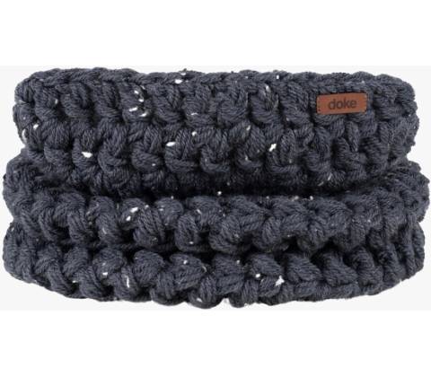 Háčkovaný Denim tweed