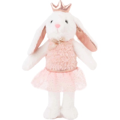 Амек Тойс Плюшена играчка Амек Тойс - Зайче с рокля и корона, 46 cm (010670-2)