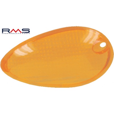 RMS sklo blinkru - ľavé predné 246470100 oranžová