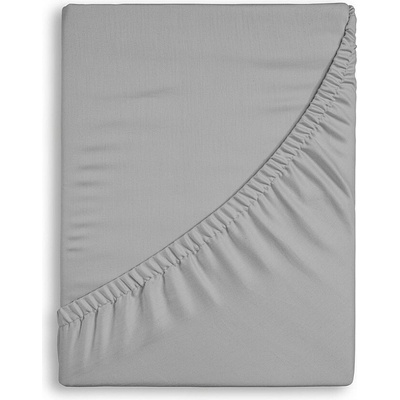 Matějovský Prostěradlo bavlna mikroplyš Premium světle šedé 120x200-140x200