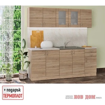 Image 1 of Мебелна фабрика НОВ ДОМ - гр. Ямбол Кухня Мила Дъб Сонома (42651010114)