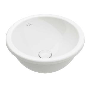 Villeroy & Boch Loop&Friends - Вграден умивалник с диаметър 45 см, без преливник, алпийско бяло 4A600101 (4A600101)