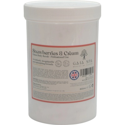 Gaia Spa telový peeling jahody so šľahačkou 800 ml