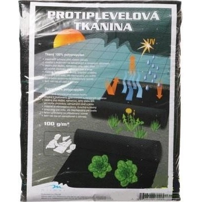 Milmar TKANÁ PP TEXTILIE ČERNÁ 90 g / m2 1,5 x 5 m