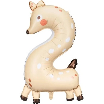 Image 1 of PartyDeco Фолиев балон - число 2, сърна